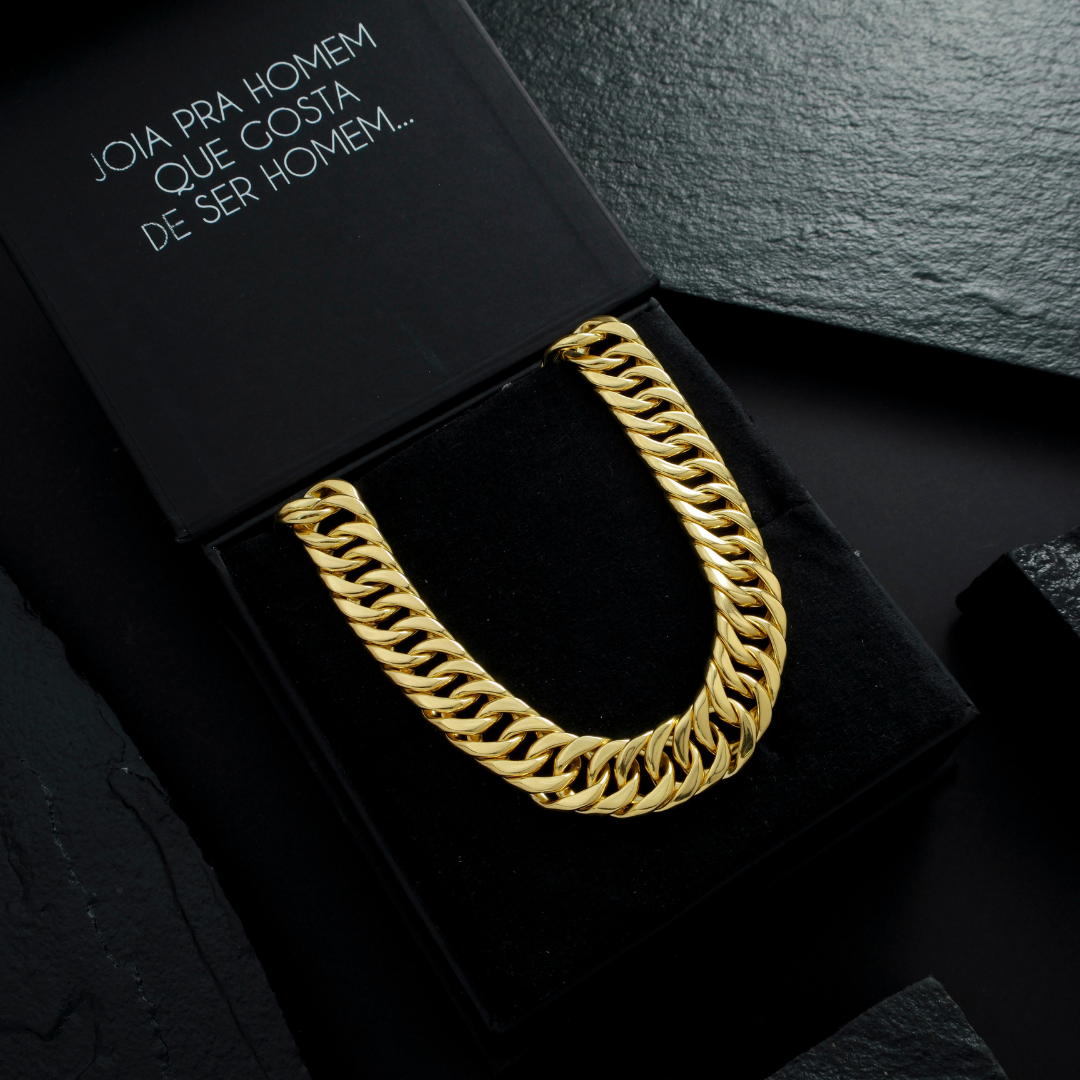 Corrente Masculina Elo Duplo 12mm
