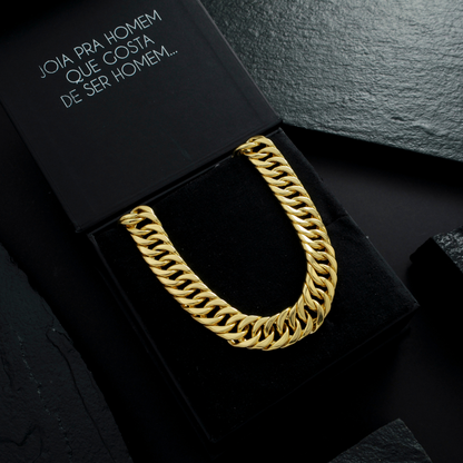 Corrente Masculina Elo Duplo 12mm