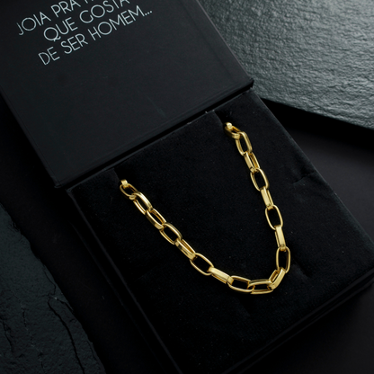 Corrente Masculina Cartier de Chapa
