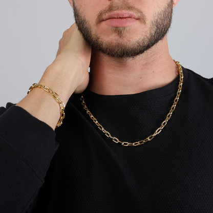 Corrente Masculina Cartier de Chapa