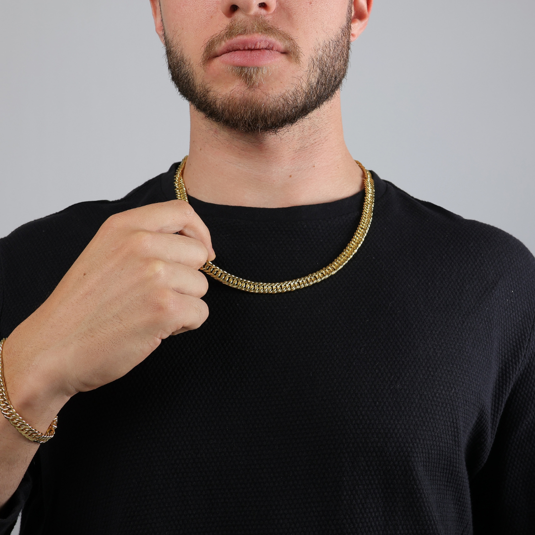 Corrente Masculina Elo Duplo 8mm