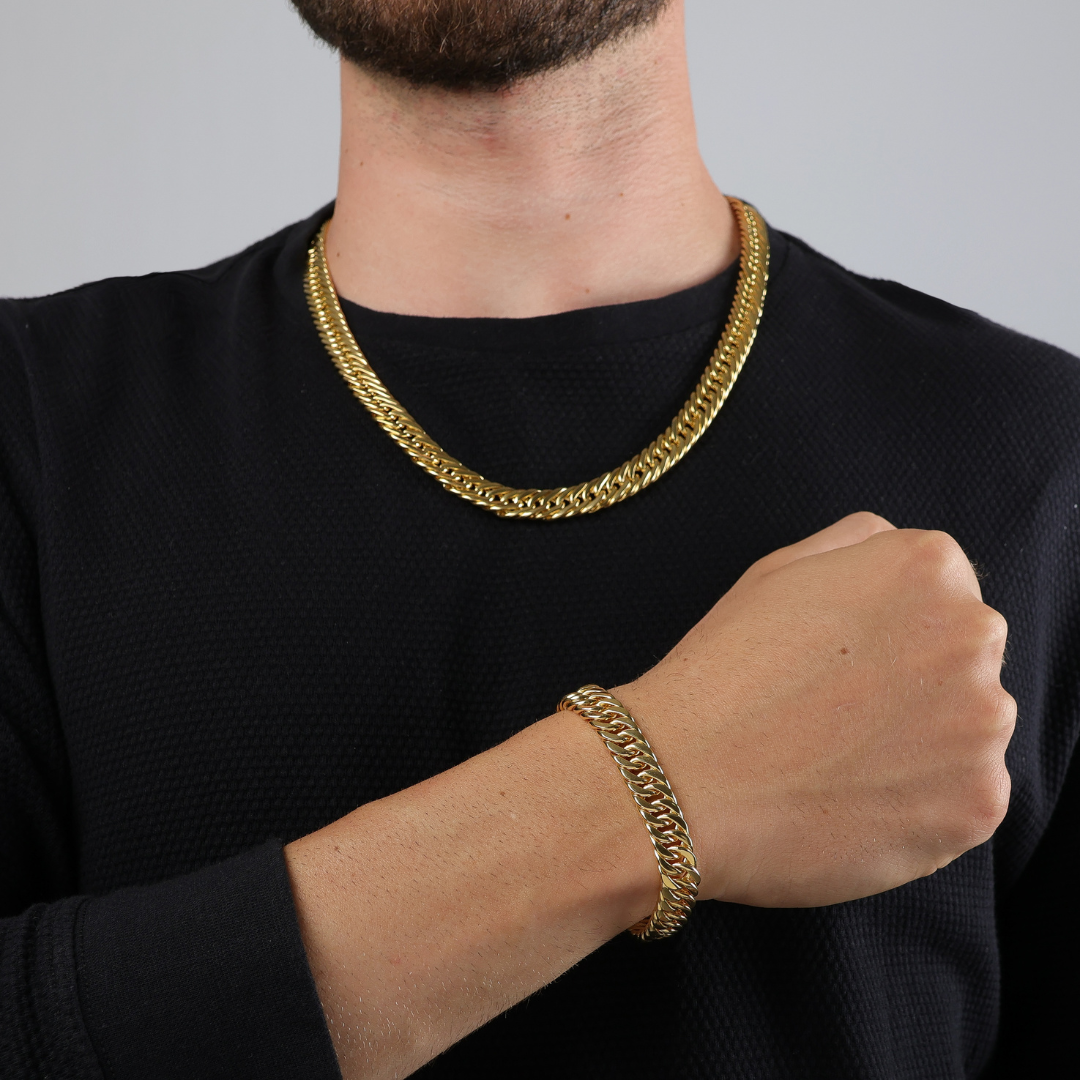 Corrente Masculina Elo Duplo 10mm