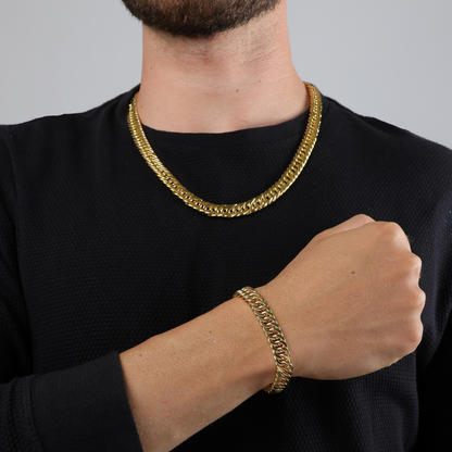 Corrente Masculina Elo Duplo 10mm