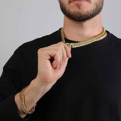 Corrente Masculina Elo Duplo 12mm