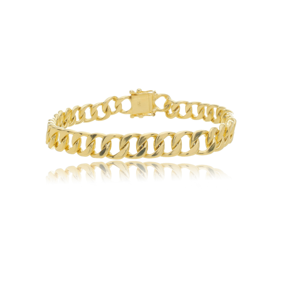 Pulseira Masculina Grumet Elo Simples 8mm