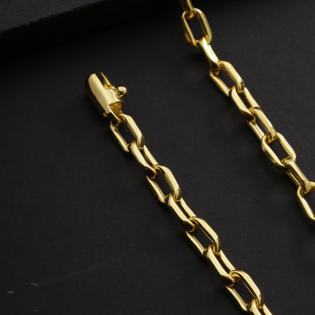 Corrente Masculina Cartier de Chapa