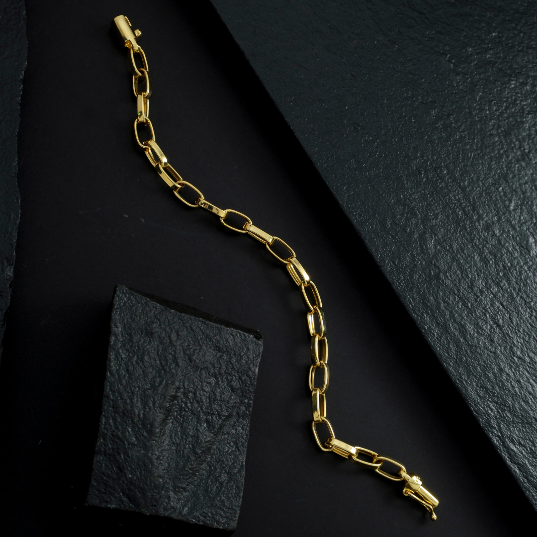 Pulseira Masculina Cartier De Chapa